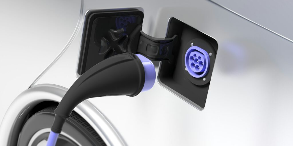 Typ 2 Stecker zum Laden von E-Fahrzeugen
